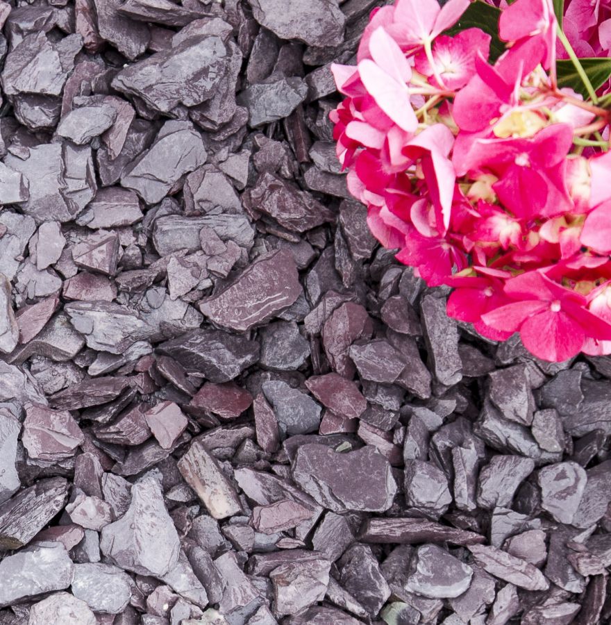 Plum Slate Chippings | 40mm Size | Decorative Aggregates